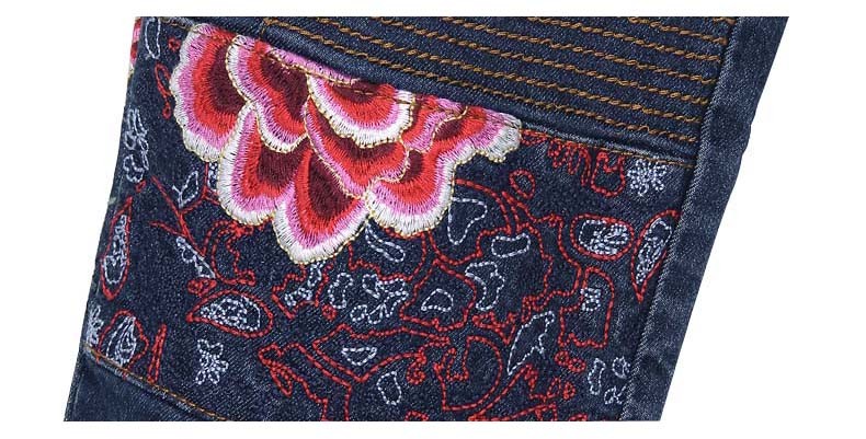 人間サンドバッグファッションスタイルジーンズ刺繍デザイン、レディースハイウエストバイカースキニージーンズ卸売価格メーカー仕入れ・メーカー・工場