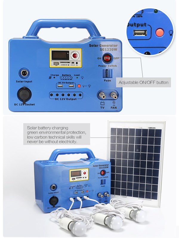 SIX1220W solar energy system