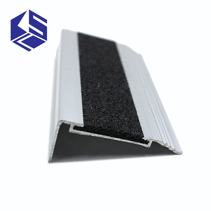 Aluminum stair nosing strips