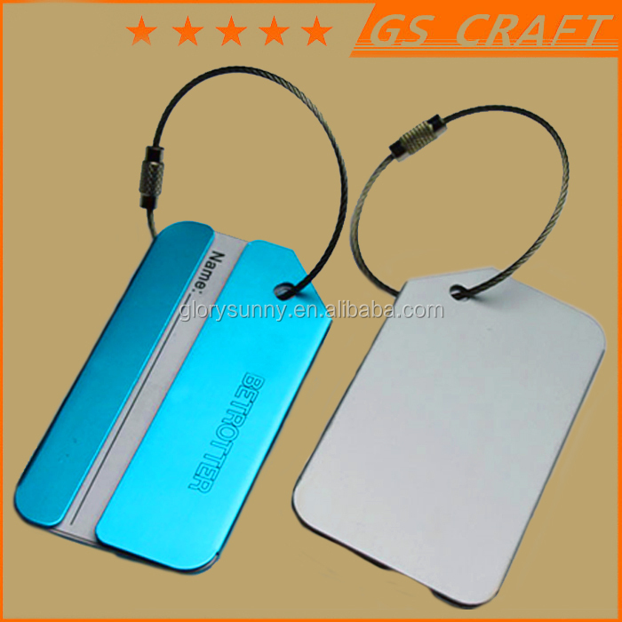 2018 selling metal travel luggage baggage tag