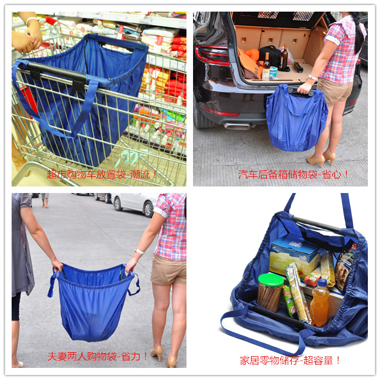 Cart Foldable Shopping Bag Cart Helper Bag With Handle Buy Cart Bag