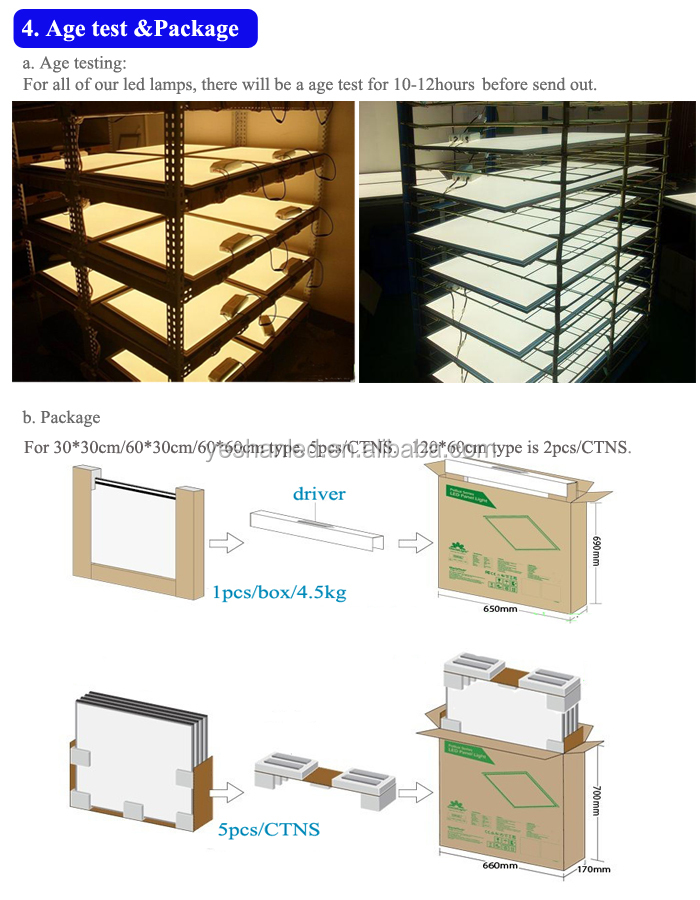 36w40w48w600*600mmledパネルライト仕入れ・メーカー・工場