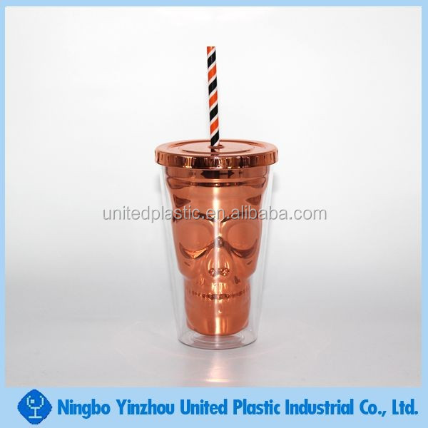 plastic skull head double wall tumbler.jpg