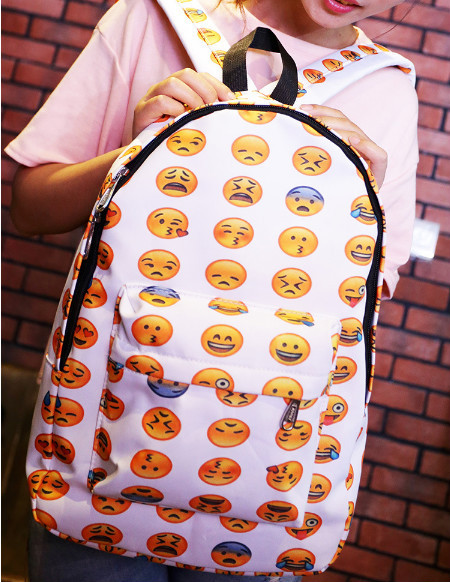 卸売ファッションバックパックemoji2015emoji新デザインカスタムバックパック仕入れ・メーカー・工場