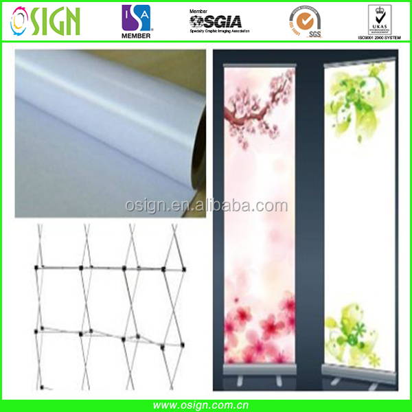 Glossy Inkjet Rigid Pvc Film For Banner Stand Single Side Printing