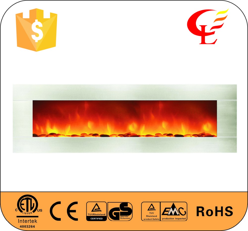 White Glass Front Panel Wall Mounted Electric Fireplace Buy