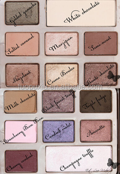 New Arrived Eyeshadow Palette T.oo F.ac-ed CHOCOLATE BAR 16 Colors Eye shadow Palette