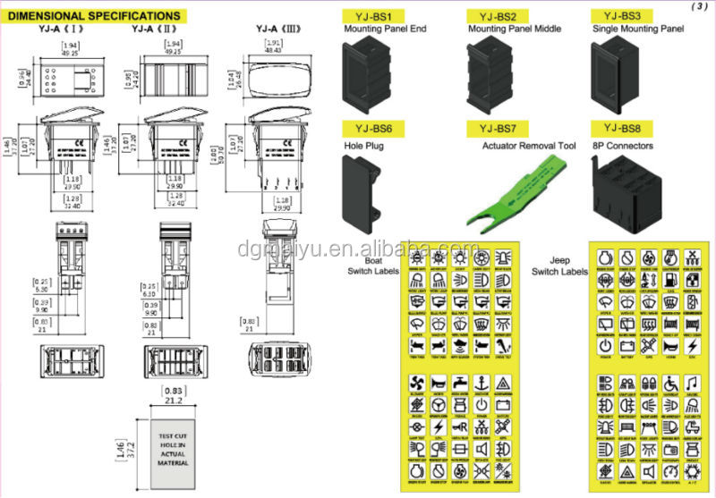 DIMENSIONAL SPECIFICATIONS