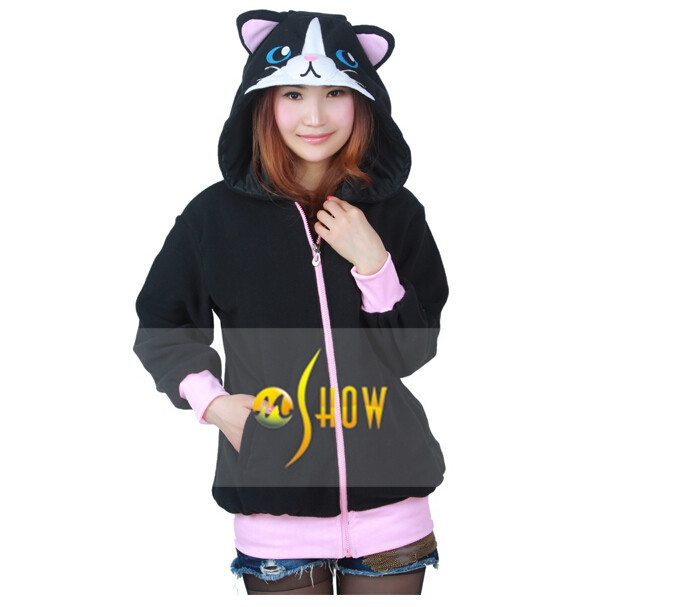 女性の動物2014年最新スタイルフーディジャケット甘いコートコットン製ハロウィーンパーティーのために問屋・仕入れ・卸・卸売り