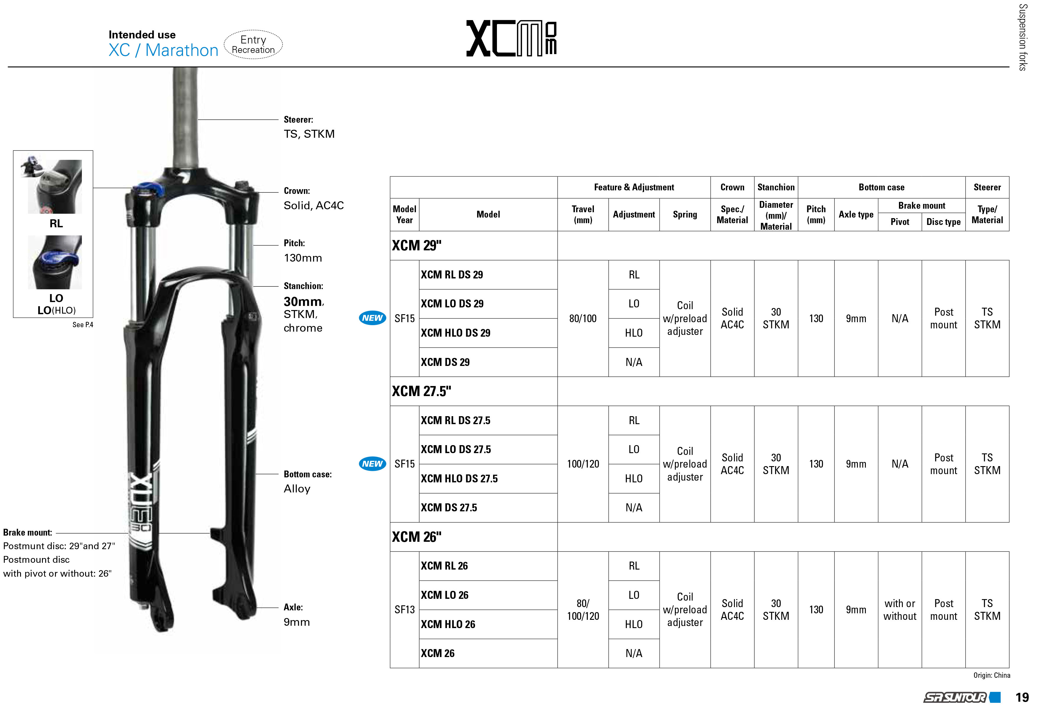 mtb suntour forks