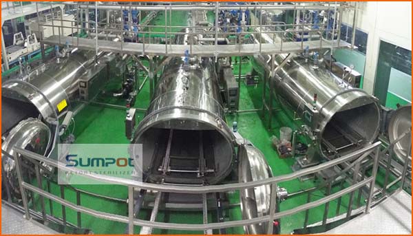 滅菌器レトルト食品中の肉のためのガラスジャー滅菌とスズ缶レトルトオートクレーブ仕入れ・メーカー・工場
