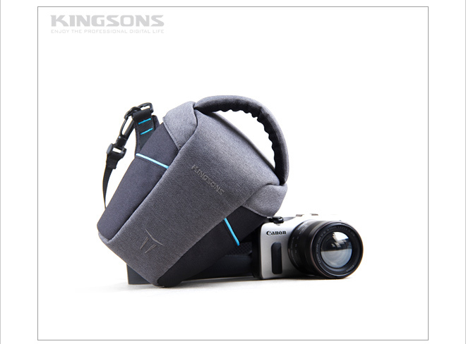 Soft frosted fabric dslr camera bag