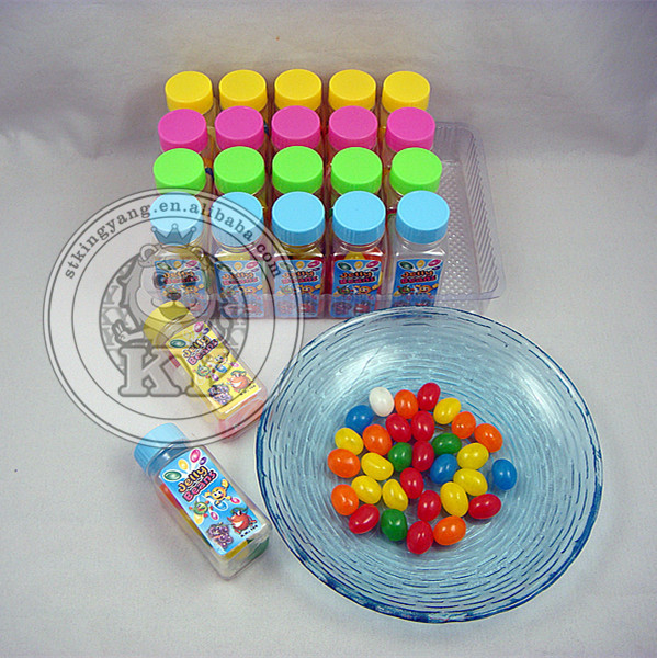 Funny Bottle with Soft Candy Filled in Colorful Jellly Beans