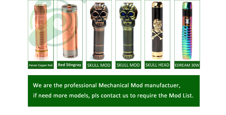 Newest product unique design e cig mechanical 18650 Munstro Mod Clone from Dream Cloud Metal Manufacturer