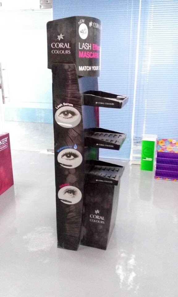 Loreal Cosmetic Cardboard Displays Stand For Point Of Sales