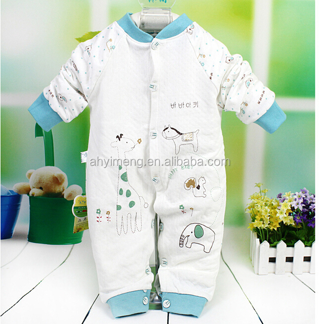 呼吸のジャンプスーツ赤ん坊の綿の服の幼児ロンパース( m70001c)問屋・仕入れ・卸・卸売り