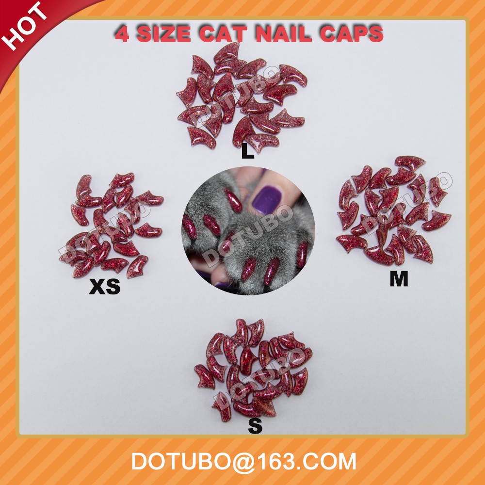 Summer Sparkle Colour Cat Nail Caps/ Soft Cat Claw /soft Silicone Pet
