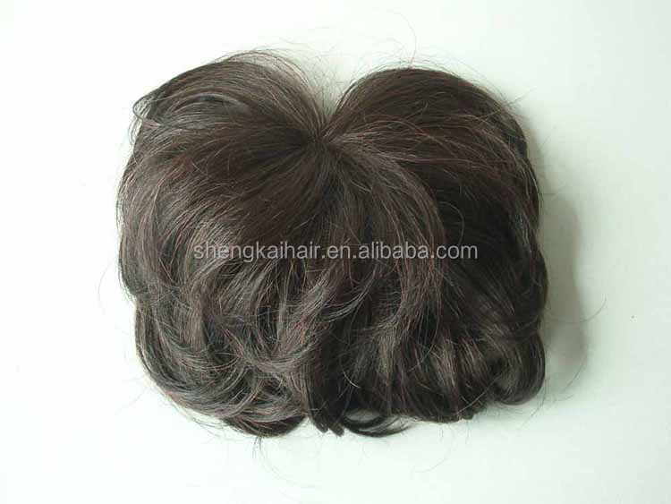 full hand-knotting women top hair piece