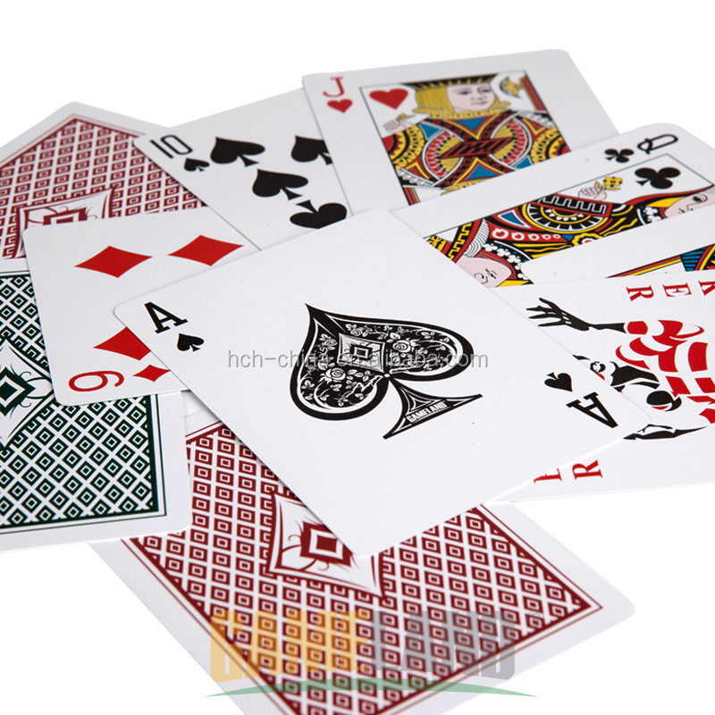 Custom plastic poker playing cards