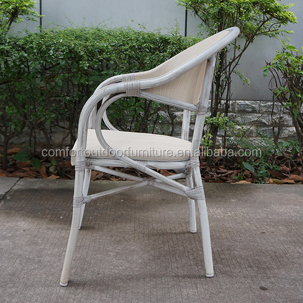 竹の外観アルミニウムポリエステルメッシュカフェの椅子仕入れ・メーカー・工場