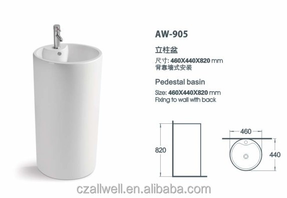 中国の陶磁器の異なる種類壁ハング流域問屋・仕入れ・卸・卸売り