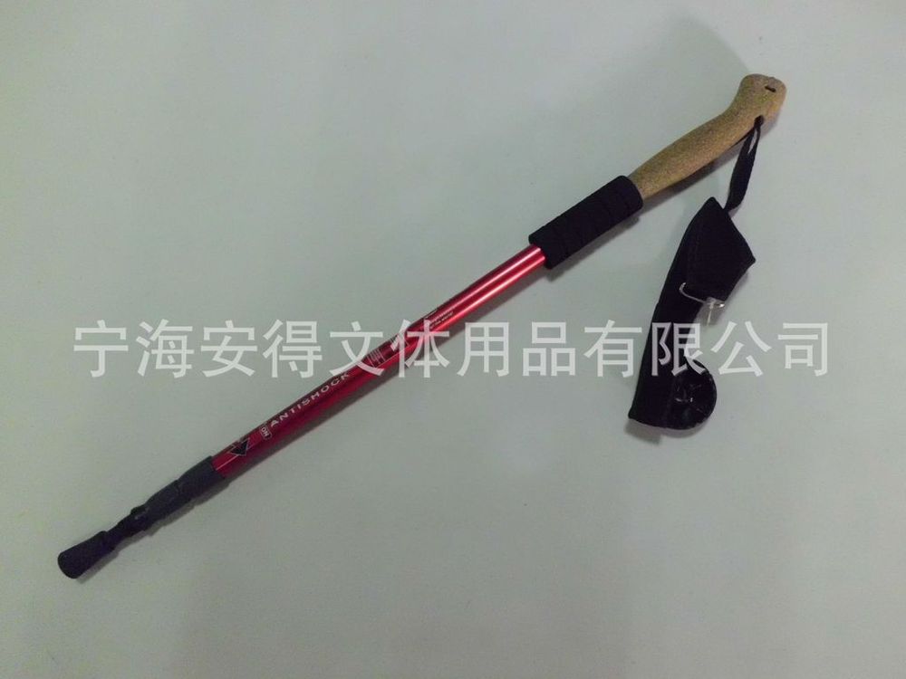 アンドラプラスタイルの供給の品質のコルクハンドル3つの屋外トレッキングポール6061スキーのストック問屋・仕入れ・卸・卸売り