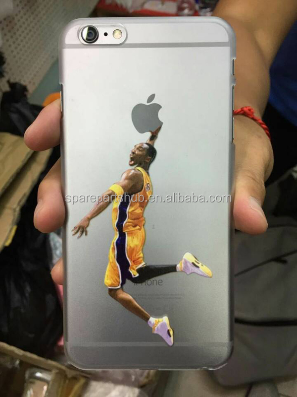 カスタマイズされた新透明硬質プラスチック製のバスケットボール選手pc背面ケースiphone5- 5s- 6- 6- プラス仕入れ・メーカー・工場