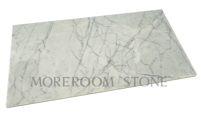 Moreroom Stone Calacatta Marble Tile White Carrara Marble Tile White Marble Stone White Marble Floor Design 24x24 White Carrara Marble Tiles -1.jpg