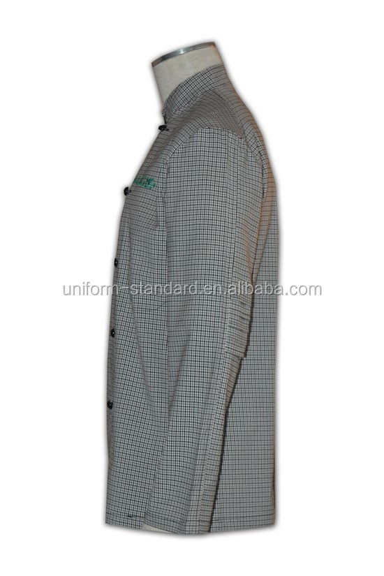基本的なフィットシェフコートのプラスチックボタン100％プレミアムコットンツイル安い着色されたシェフのジャケット仕入れ・メーカー・工場