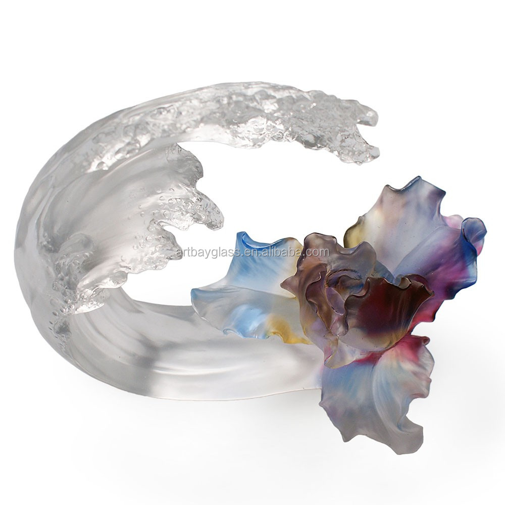 Artbay クリスタル ガラス パテ · ド · ヴェール波形装飾花スタンド仕入れ・メーカー・工場