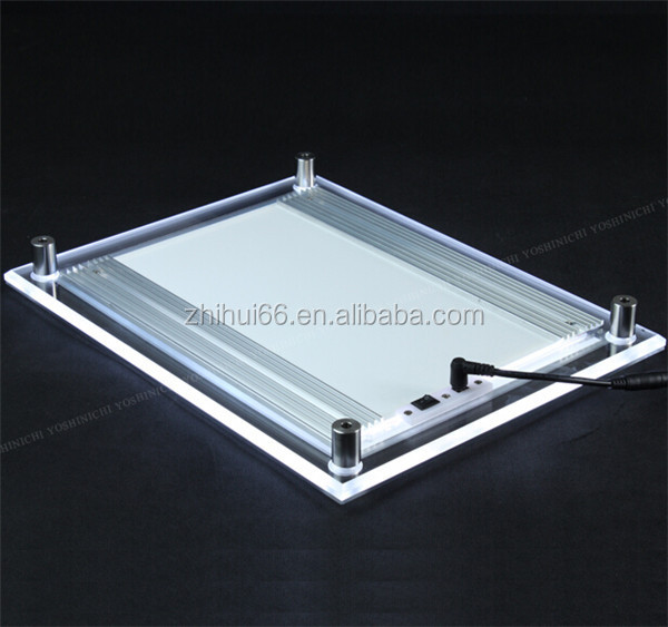 高輝度led照明アクリルディスプレイ広告のための箱仕入れ・メーカー・工場