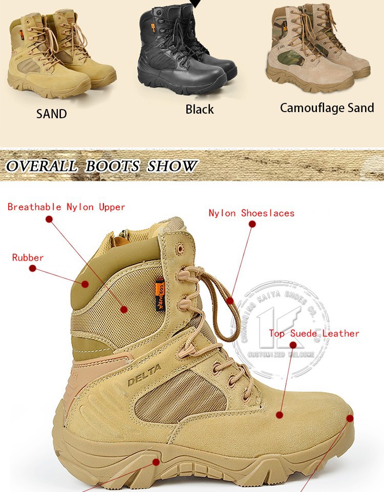 Woodland Camouflage Military Boots 