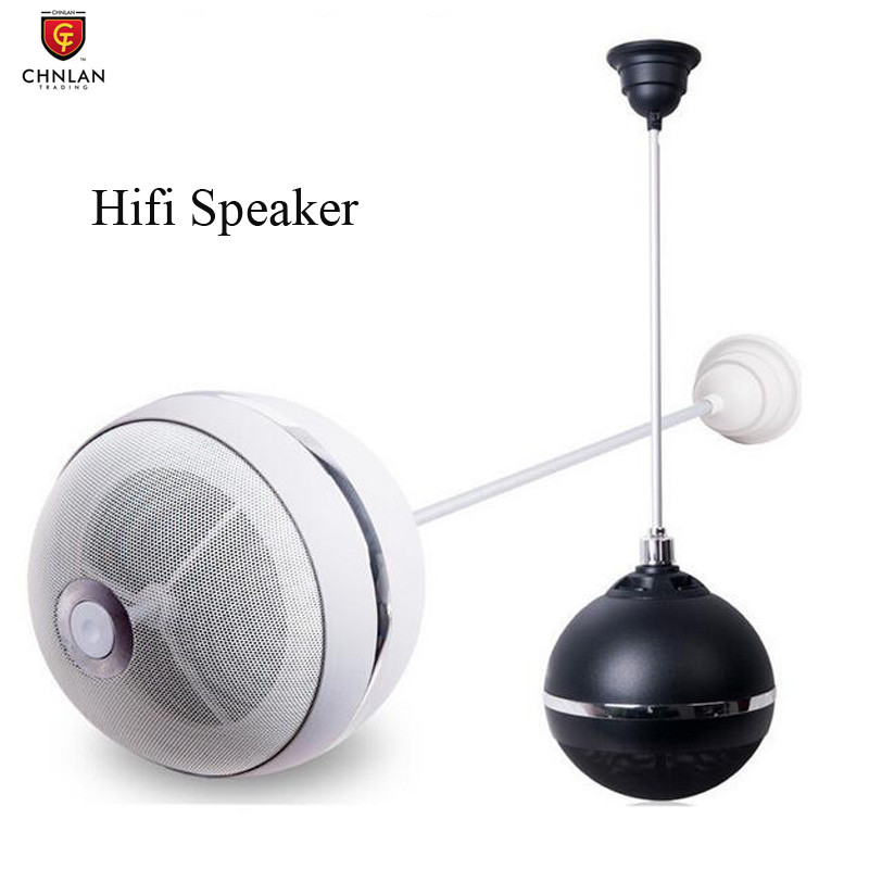 Ch 610s Unique Ball Shape Black Hanging Hifi Black Pendant Speaker