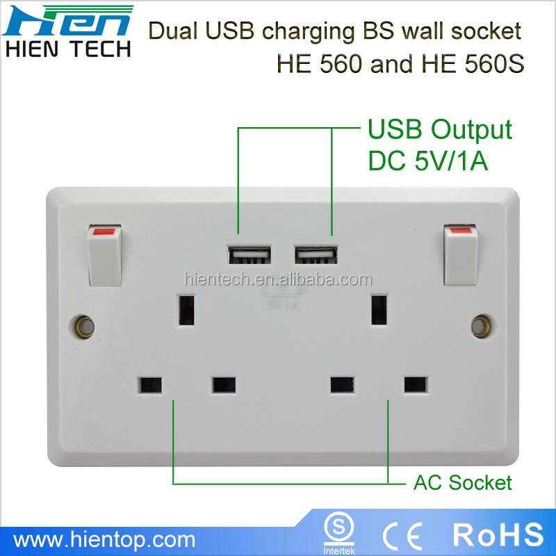 英国型5v1a旅館標準の壁のソケットusb壁ソケット問屋・仕入れ・卸・卸売り