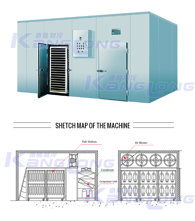 1000kg/h meat vacuum freeze dryer with competitive price