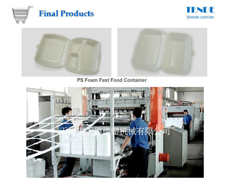 Psの食品容器の生産ラインtende/ポリスチレンマシンチェックボックスを奪う仕入れ・メーカー・工場