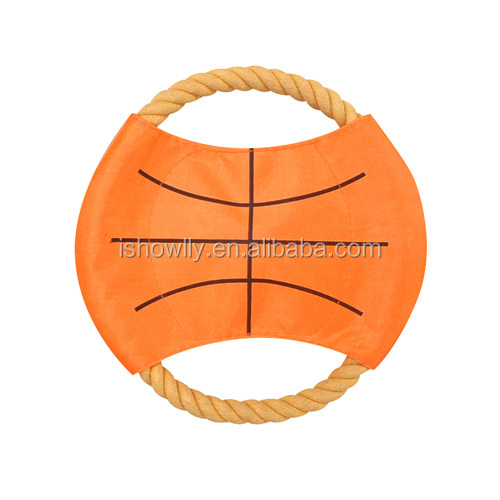 Sports ball series Durable Fabric Frisbee for Puppy Dog Chew Flying Rope of pet dog frisbee問屋・仕入れ・卸・卸売り