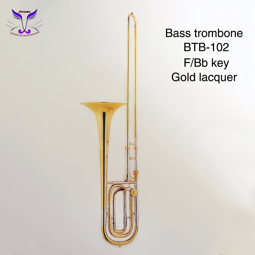 Gold Lacquer Bb/f Key Cimbasso Trombone Buy Red Plastic Trombone