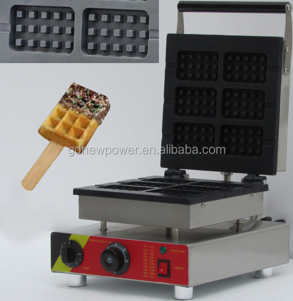 Best heating fast rectangle waffle making machine model EB-Q2