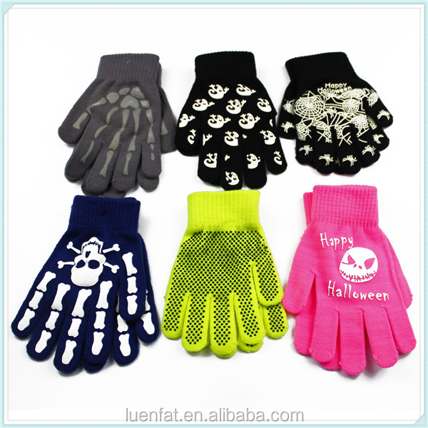 ポリエステルマイクロファイバーファッション大人ジャカード手袋を編んだ冬の手袋問屋・仕入れ・卸・卸売り
