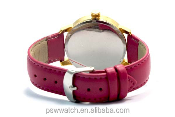 Aliexpress hot selling love diamond leather strap vintage women bracelet watch
