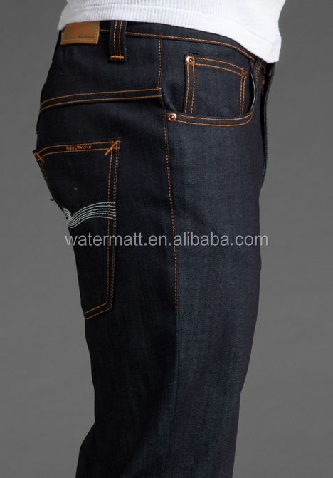 古典的な生材料selvedgeジーンズの男性仕入れ・メーカー・工場