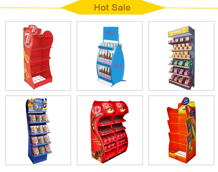 Hyxa029a Black Powder Coated Spray Can Display Rack,Food Display Stand