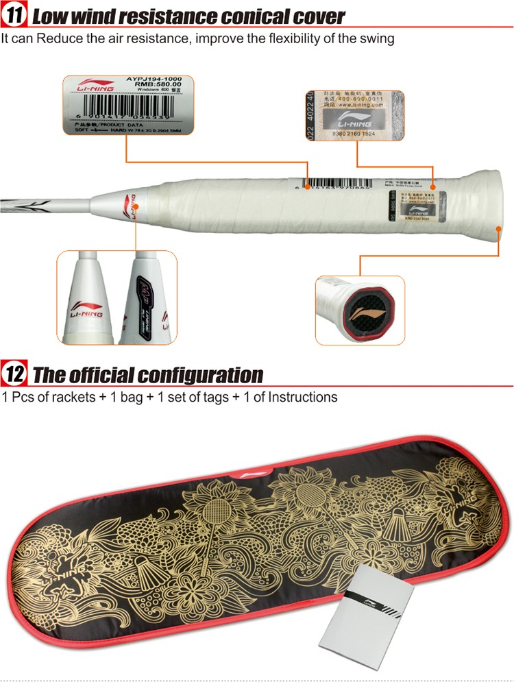 ライニングのバドミントンのラケットオリジナルn90-iiitbプロのフルカーボンナノテクノロジーラケットの羽仕入れ・メーカー・工場