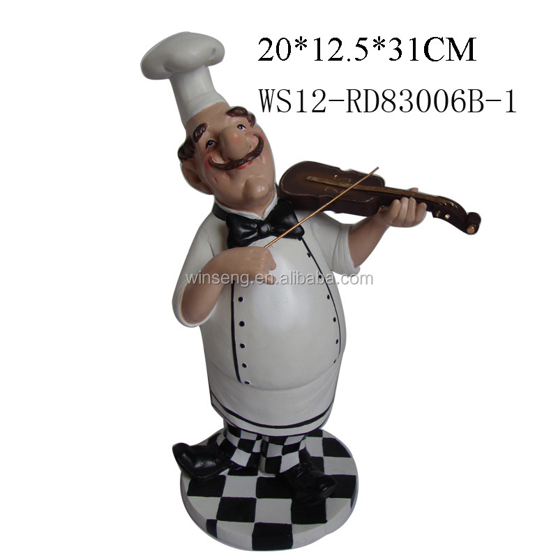 Factory Directly Polyresin Chef Figurine For Home Decoration Buy Chef
