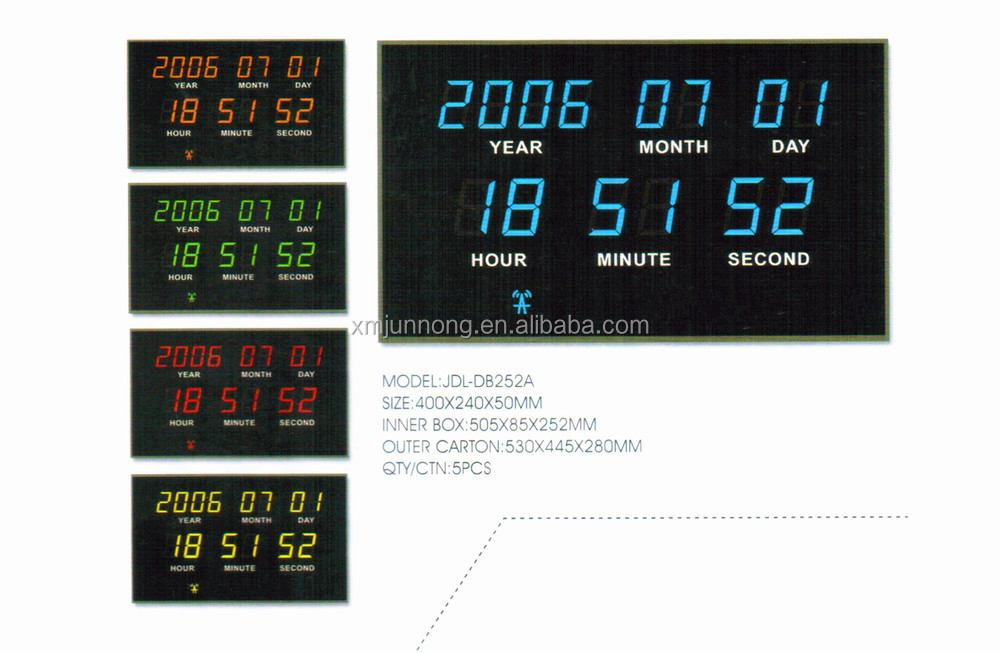 Modern living room electric wall clock design