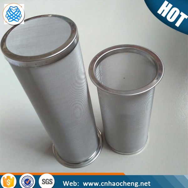 100 150 Micron Stainless Steel Cylindrical Wire Mesh Coffee Filter