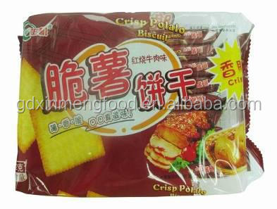 Crisp Potato Biscuit (Beef with brown sauce )