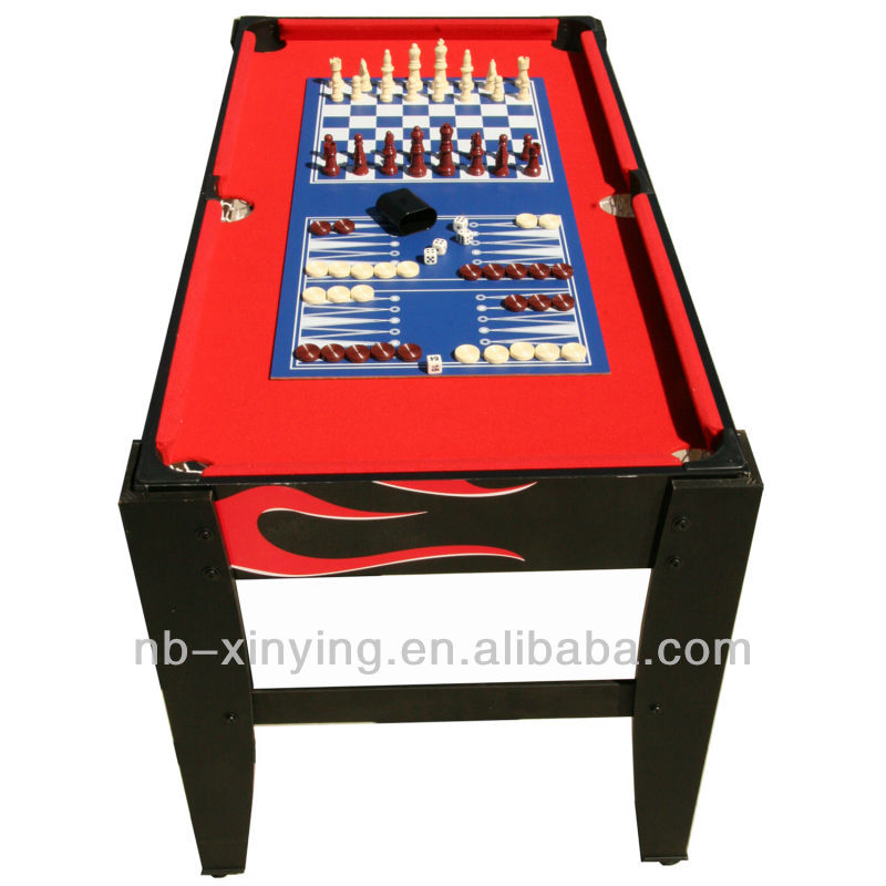 51でマルチ- 機能的なテーブルゲームサッカー含まれてい、 プールテーブル、 卓球、 チェスとバックギャモン仕入れ・メーカー・工場