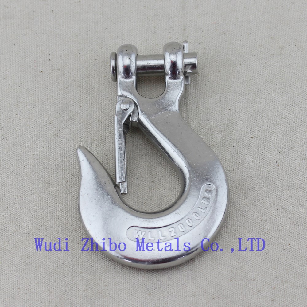 Stainless Steel Heavy Duty Crane Lifting Hooks With Safety Latch Clevis Grab Hook Buy Crane
